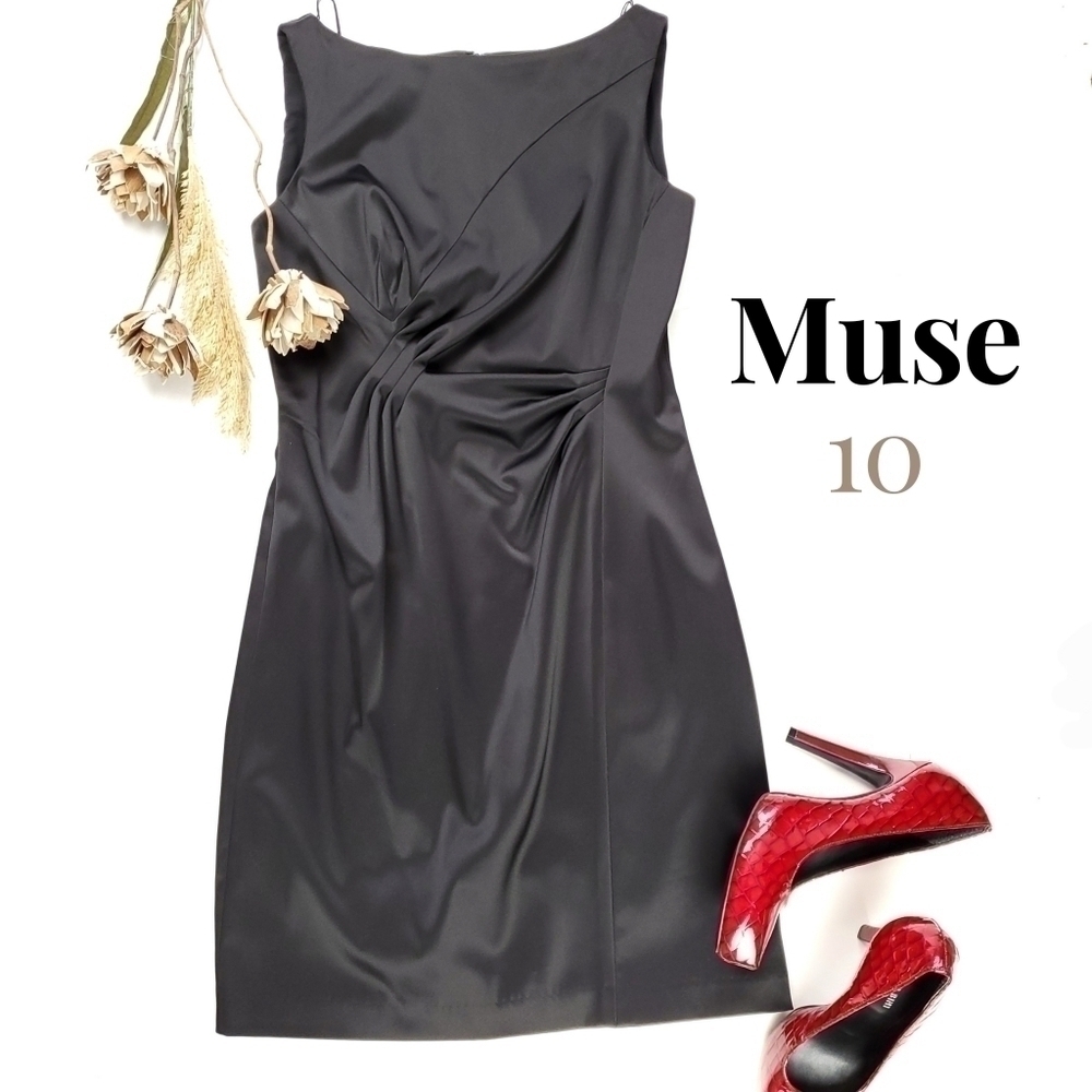 Muse Black Formal Rouge Black Dress Size 10